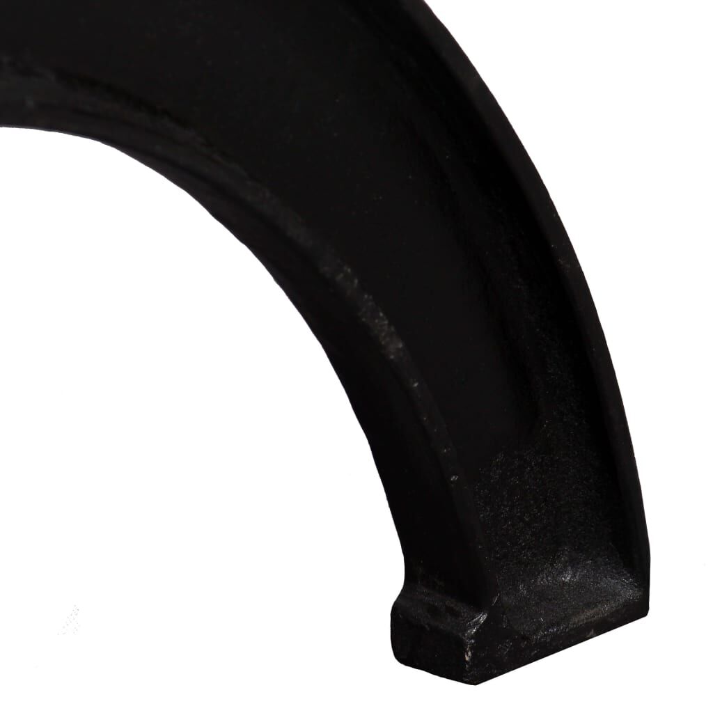 vidaXL Dining Table Leg Set of 2 Black Cast iron 27.2 x 28.0 in