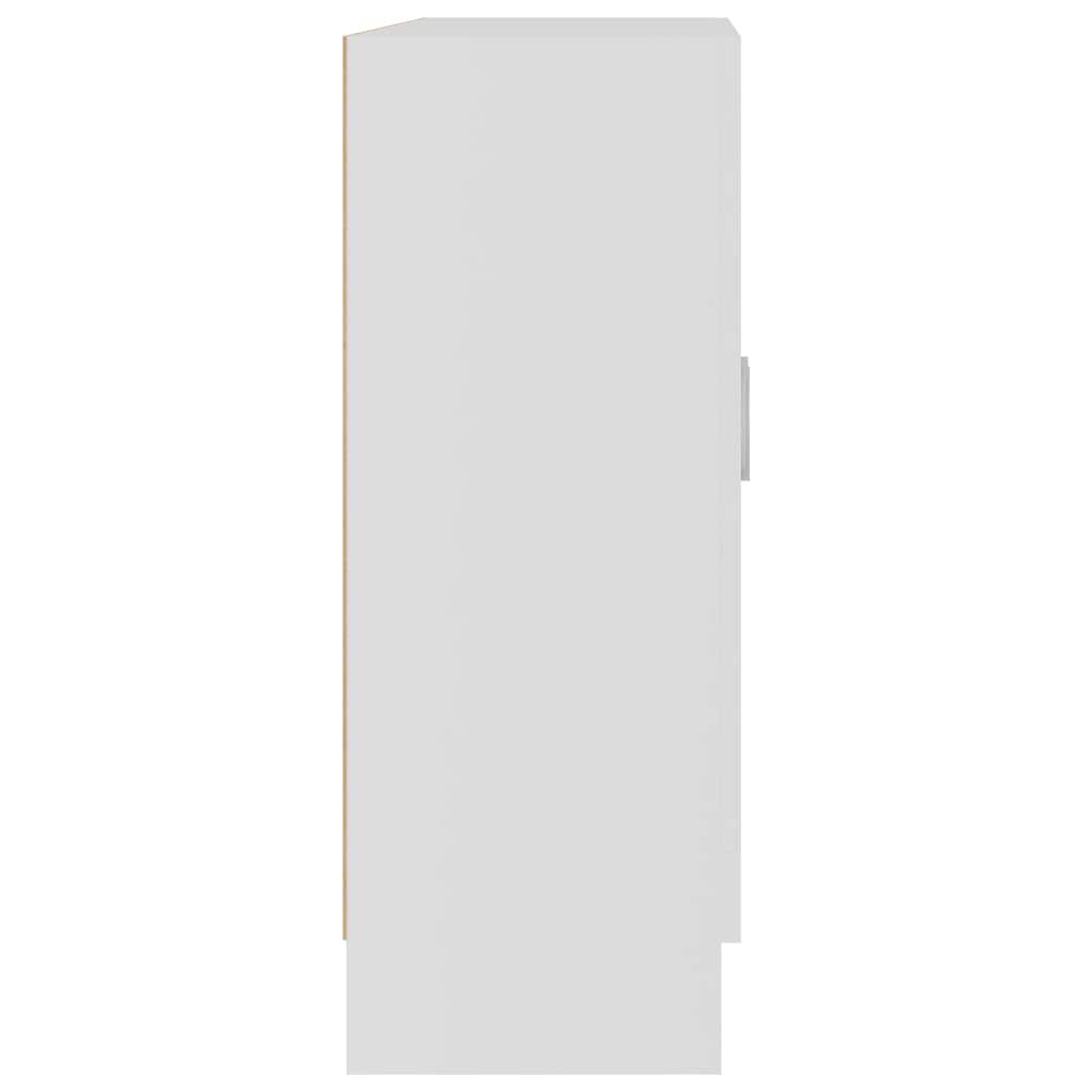 vidaXL Vitrine Cabinet White Engineered wood Medium Storage