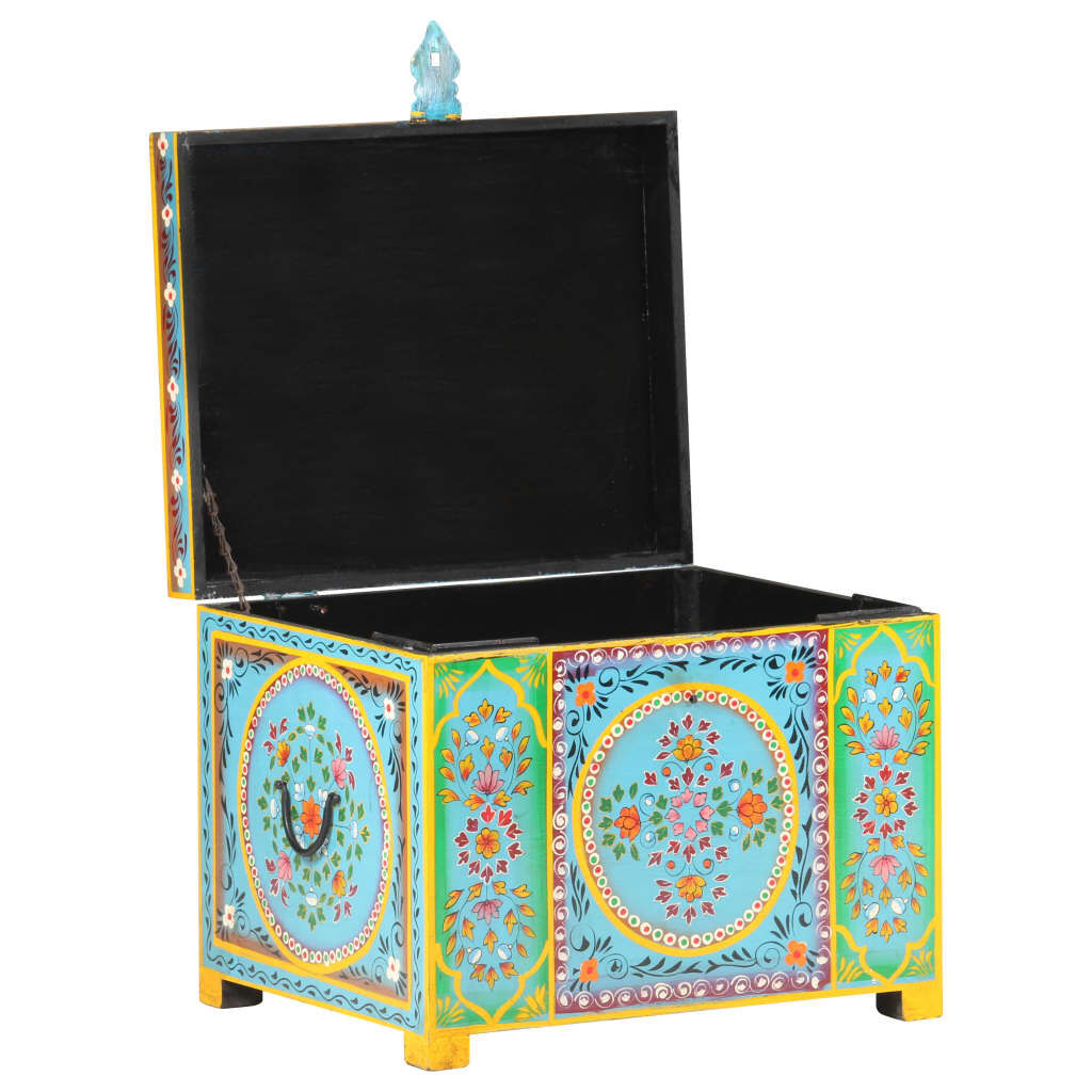 vidaXL Storage Box Multicolor Solid mango wood, MDF Medium