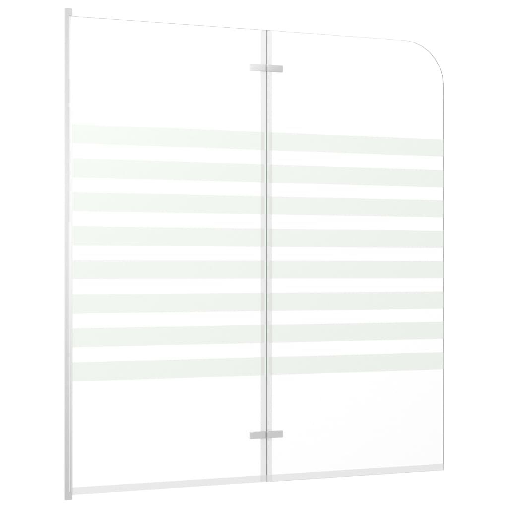 vidaXL Bath Enclosure 47.2x55.1" Tempered Glass Stripe