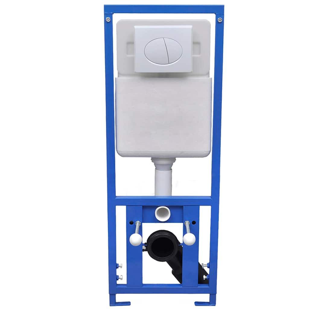 vidaXL Concealed High Cistern 2.9 gal 16.1"x5.5"x(43.3"-49.2")