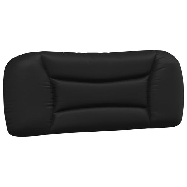 vidaXL Bed Frame Black Faux leather Twin Bed Frame Rectangular