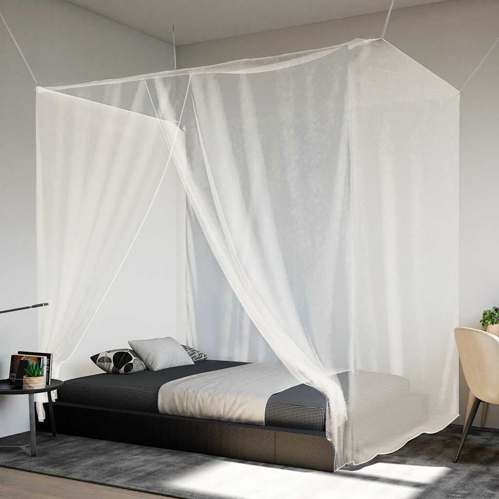 vidaXL Hanging Mosquito Net 156 Mesh White 86.6x39.4x59.1"