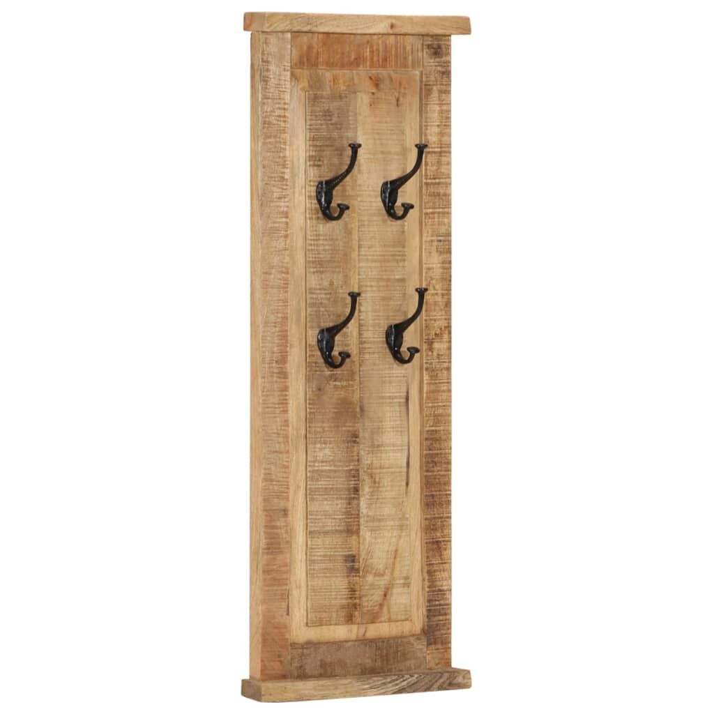 vidaXL Coat Rack Set of 2 Brown Solid mango wood Medium