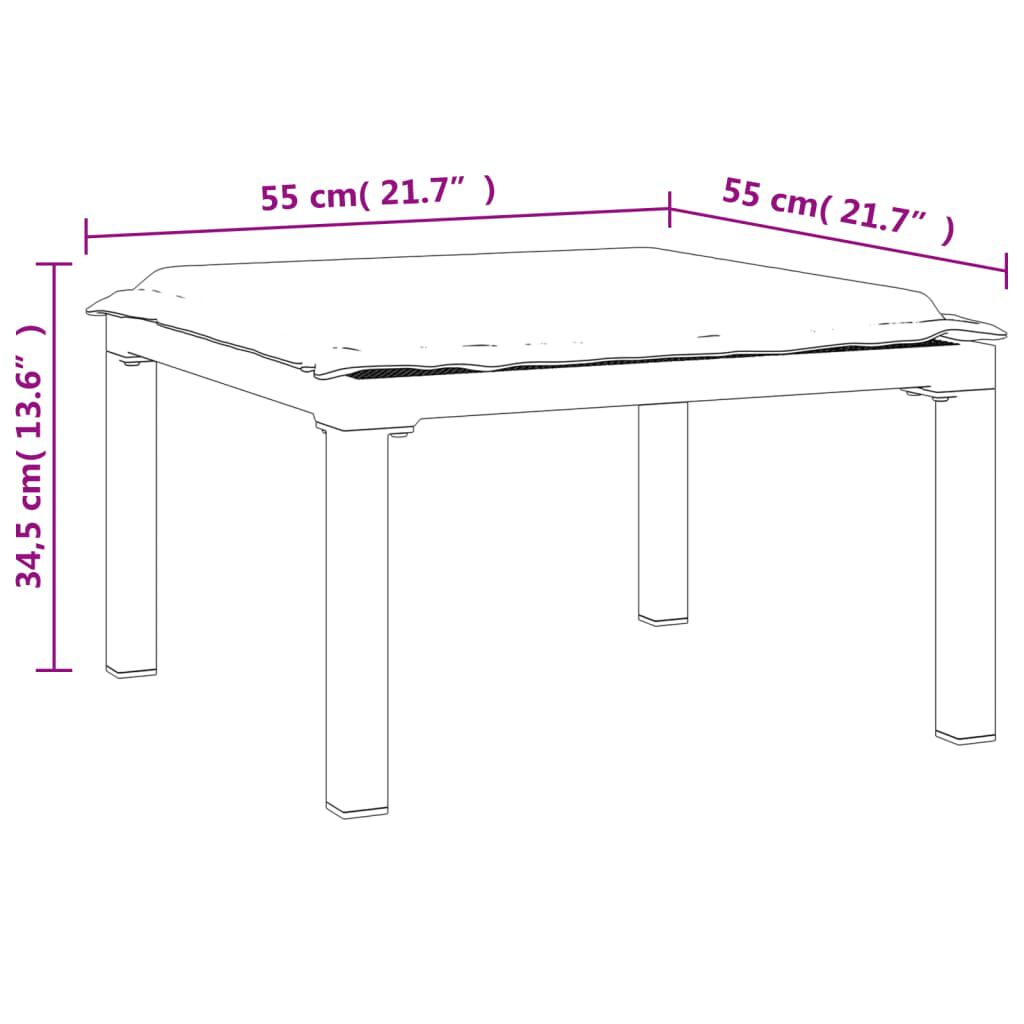 vidaXL Garden Lounge Set Black and Dark Grey