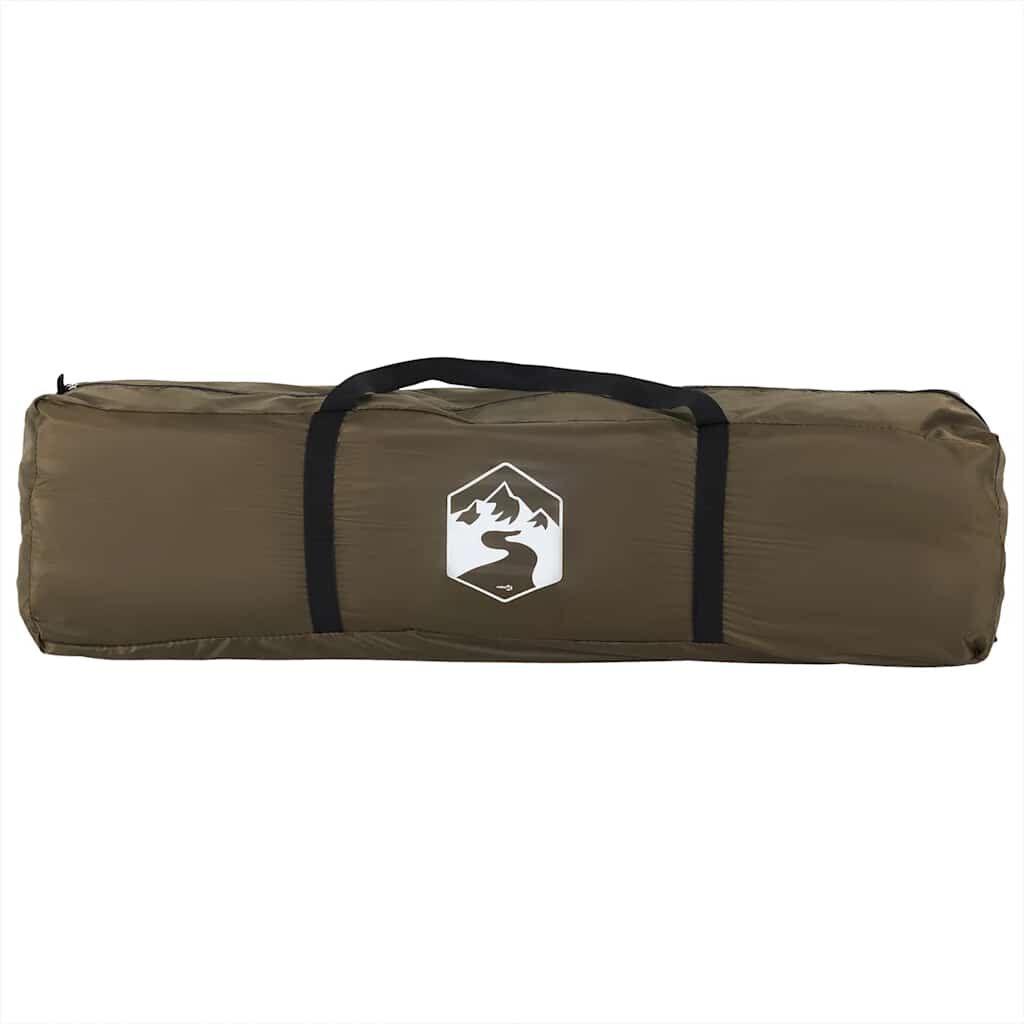 vidaXL Fishing Tent 4-Person Olive Green Waterproof