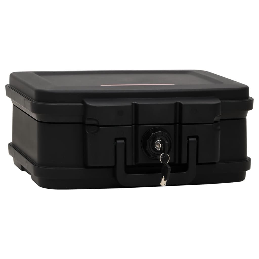 vidaXL Safe Box Black 15"x12.8"x6.5"
