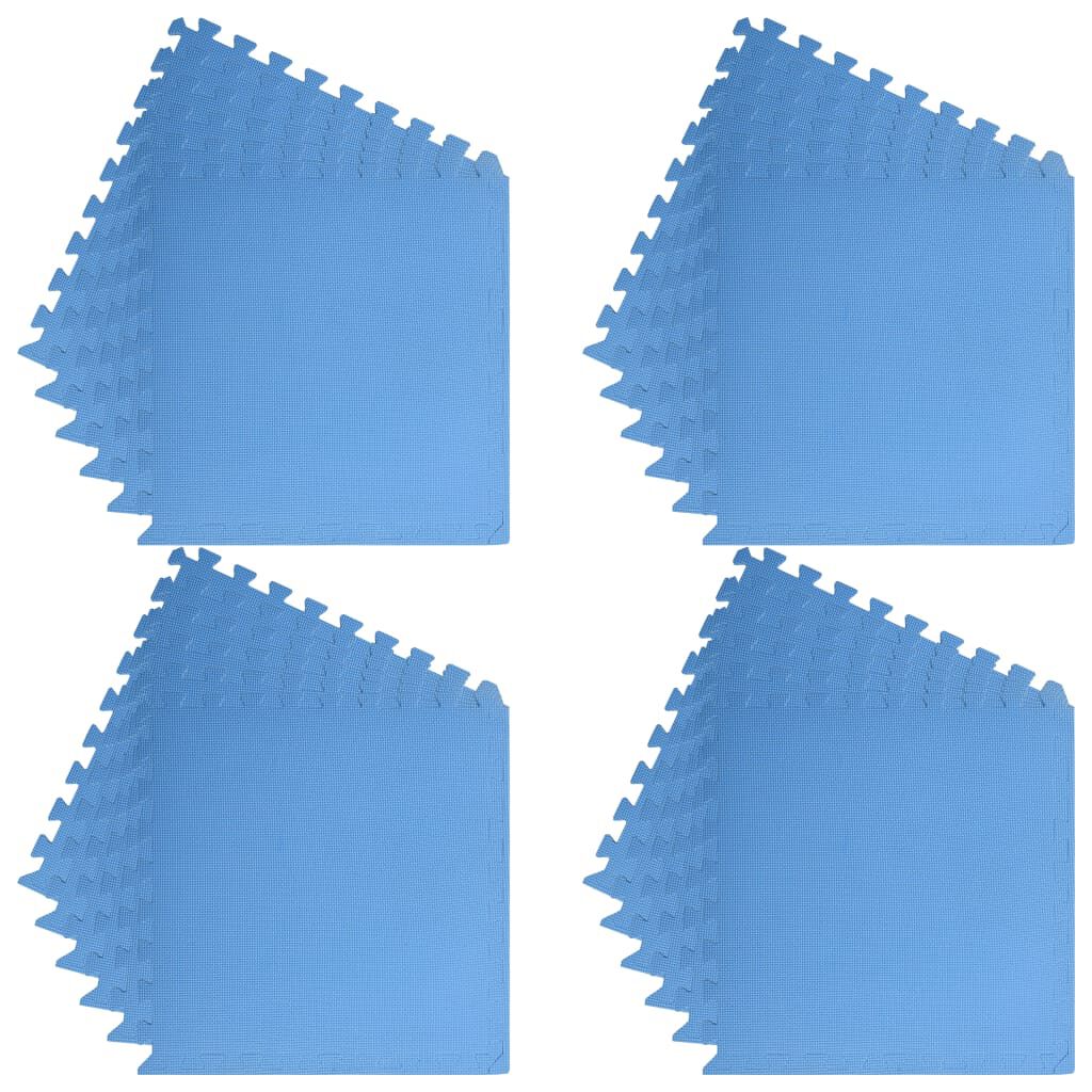 vidaXL Floor Mats 24 pcs 8,64 ㎡ EVA Foam Blue