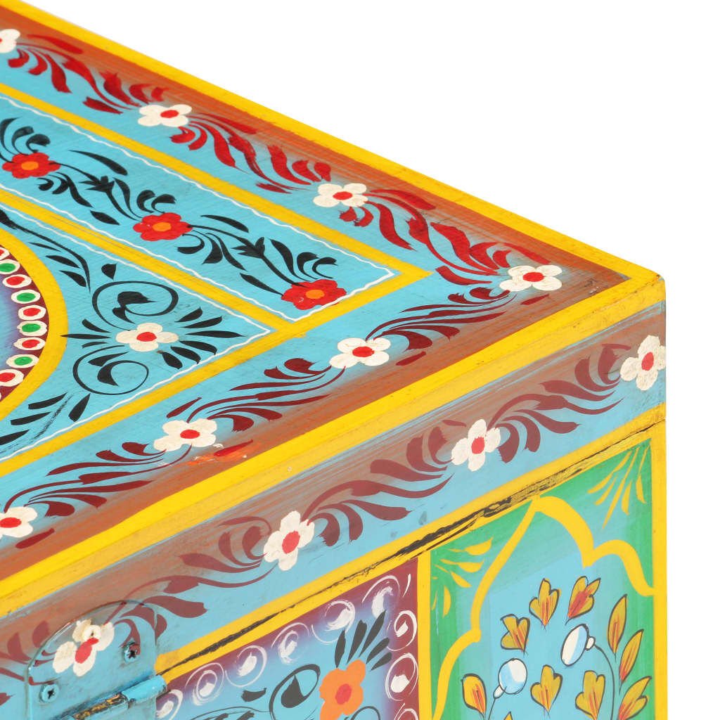 vidaXL Storage Box Multicolor Solid mango wood, MDF Medium