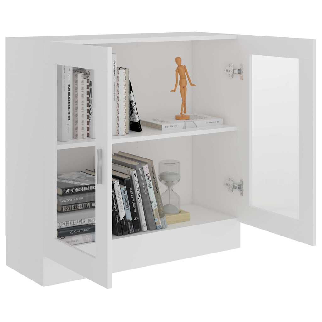 vidaXL Vitrine Cabinet White Engineered wood Medium Storage