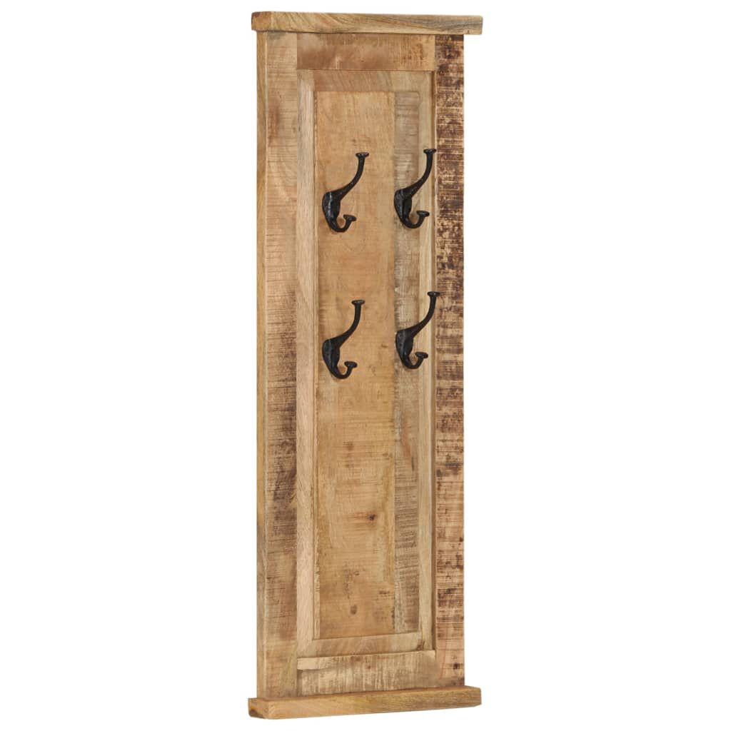 vidaXL Coat Rack Set of 2 Brown Solid mango wood Medium